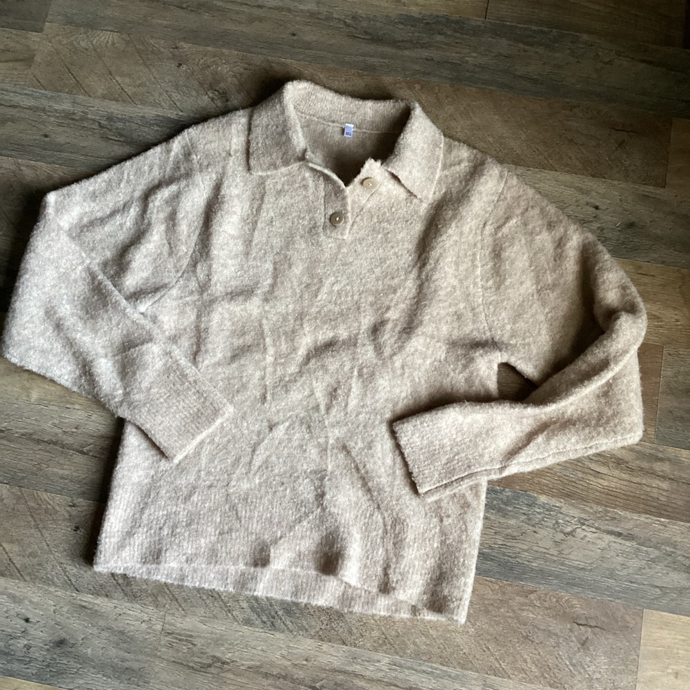 Muji Wool blend Cozy Beige Sweater